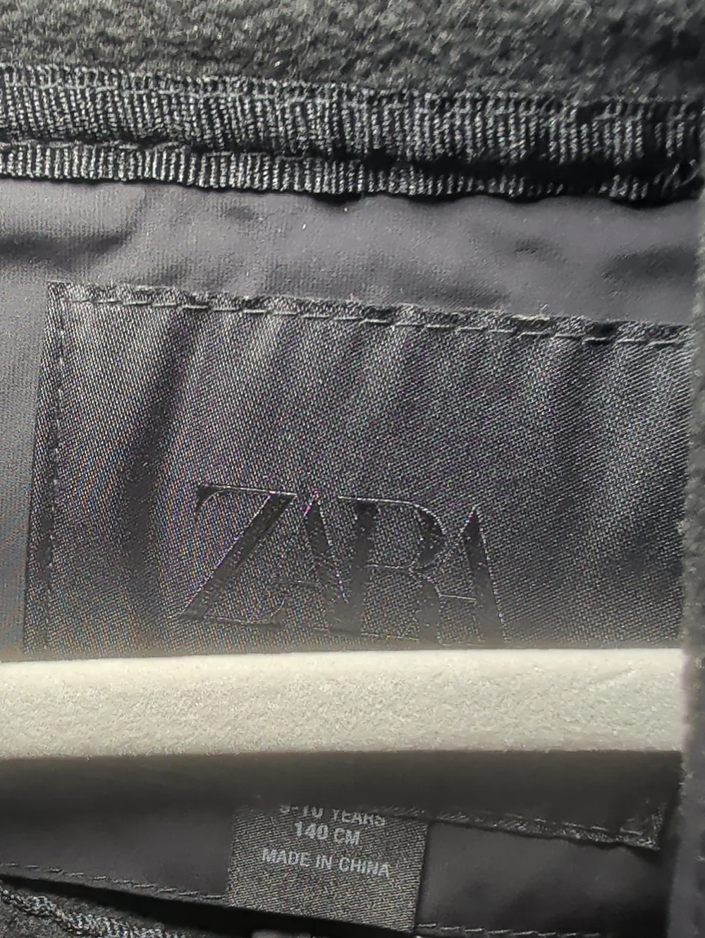 Zara Kids Water Repellent Technical Jacket Black Utility Gorpcore Boys Size 9-10
